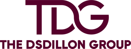 The original burgundy TDG logo for The DSDillon Group